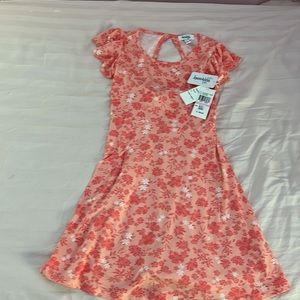 speechless kids flutter sleeve floral smocked back dress